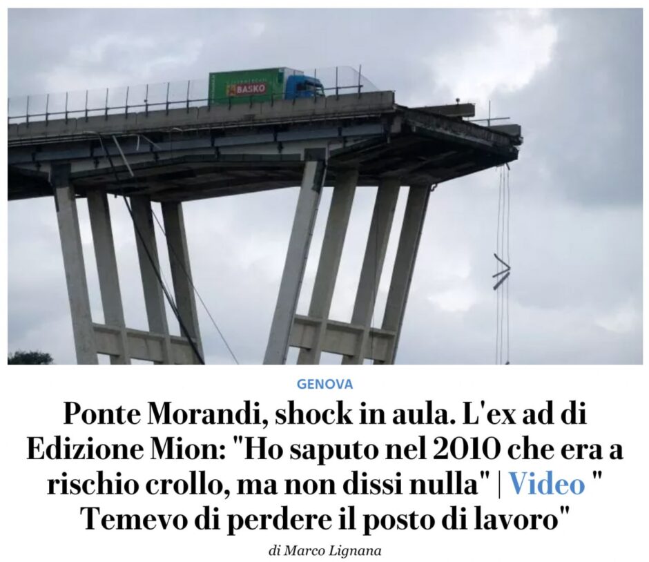 Ponte Morandi. Dal 2010...