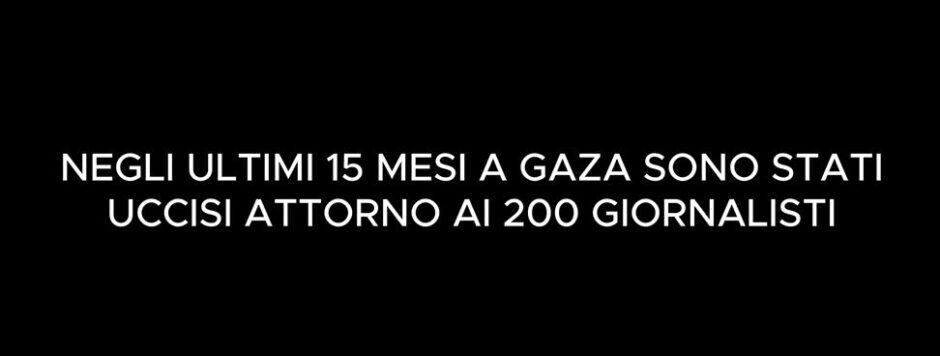 Comunicato dei giornalisti palestinesi